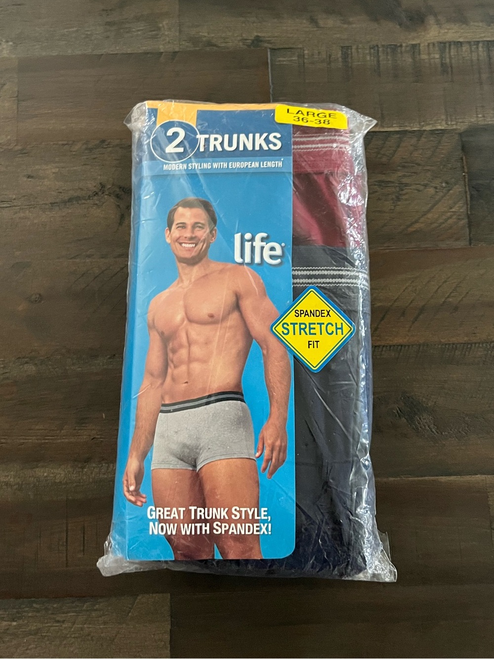 MENS LIFE RETRO VINTAGE BOXER BRIEFS 2 PAIRS